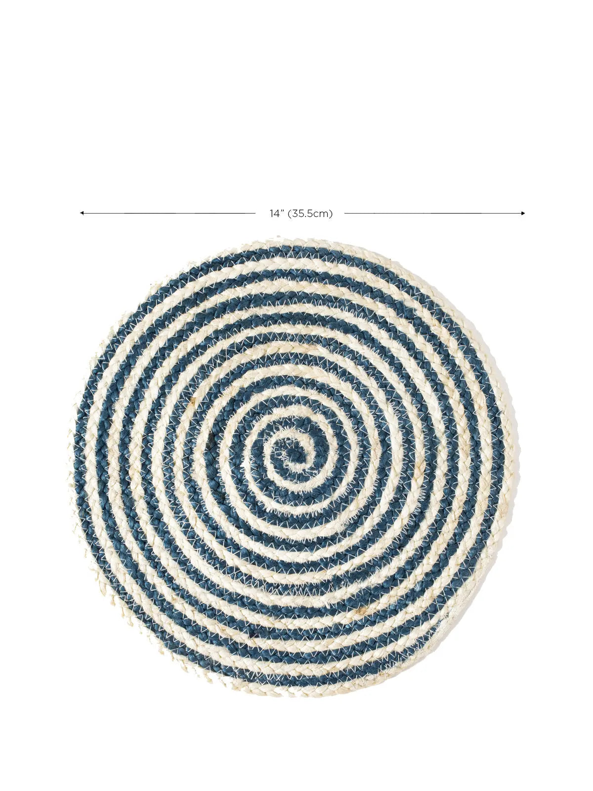 Kata Spiral Placemat - Blue (Set of 4) KORISSA