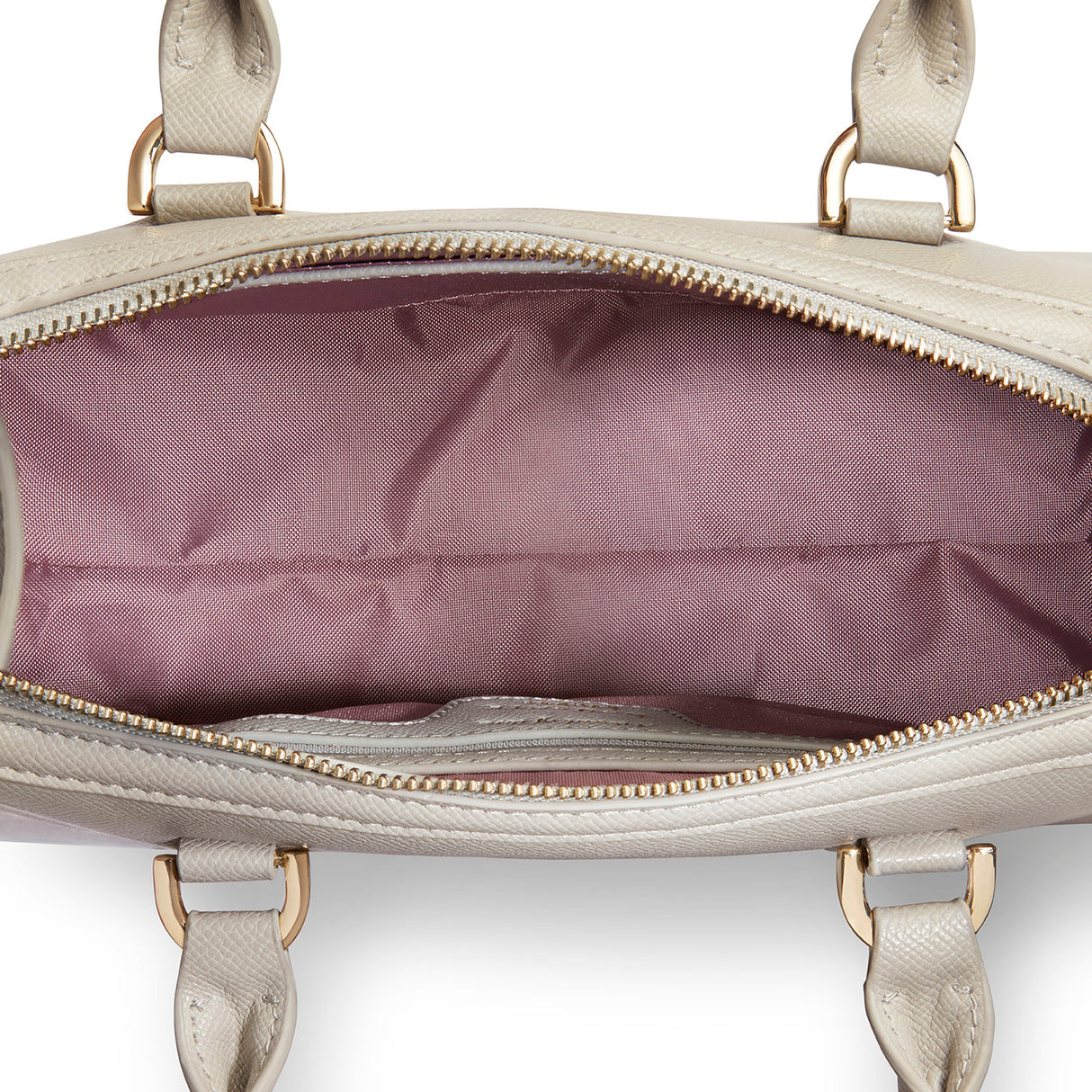 Grey Bowling Bag | Vegan Leather-4