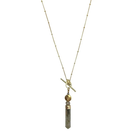 Labradorite Lariat Necklace TARA Projects