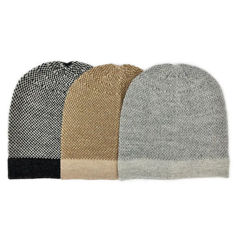 Midnight Interwoven Alpaca Beanie | Ethical Style SLATE + SALT