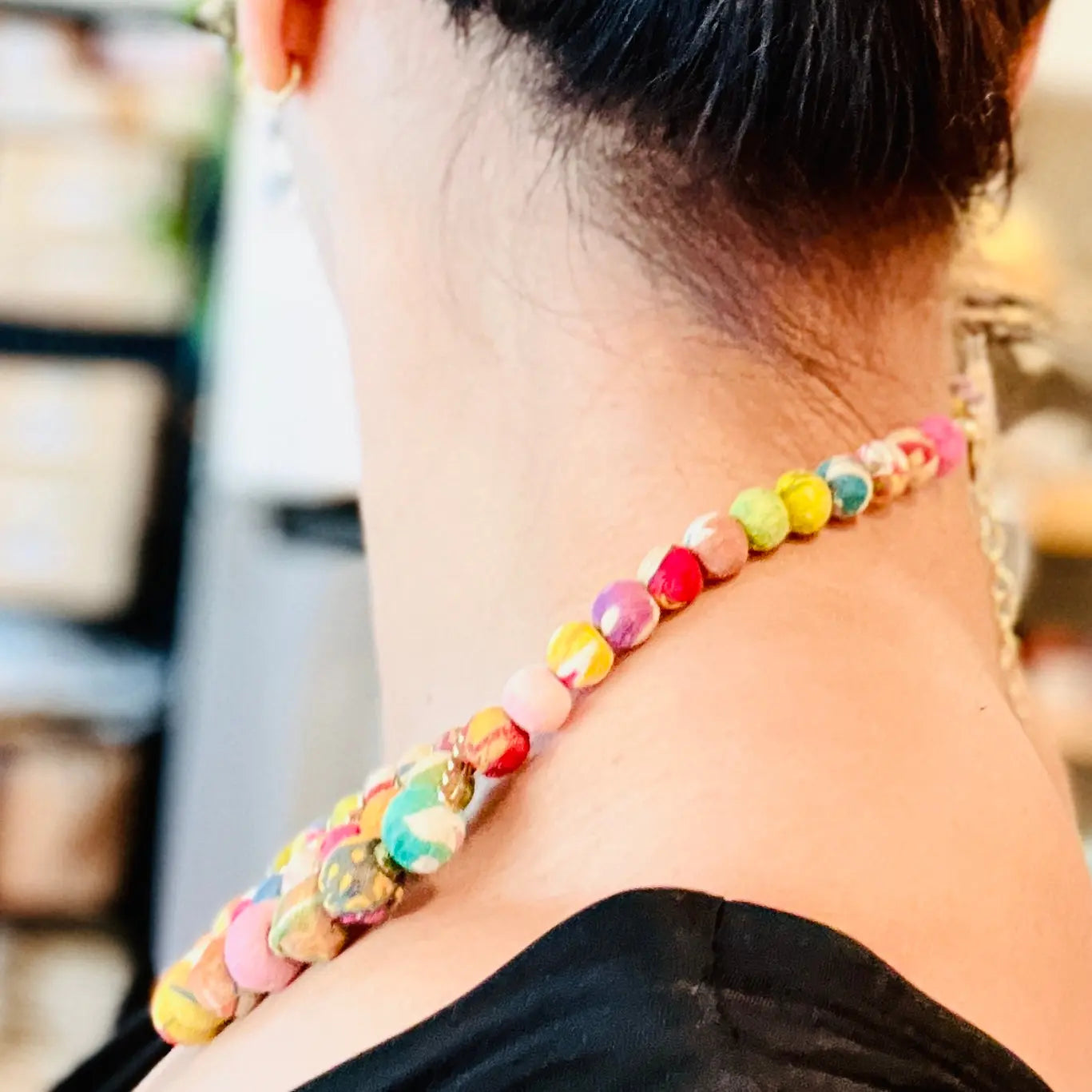 Necklace | Artisan Kantha Jewelry Goddess Sumiye Co