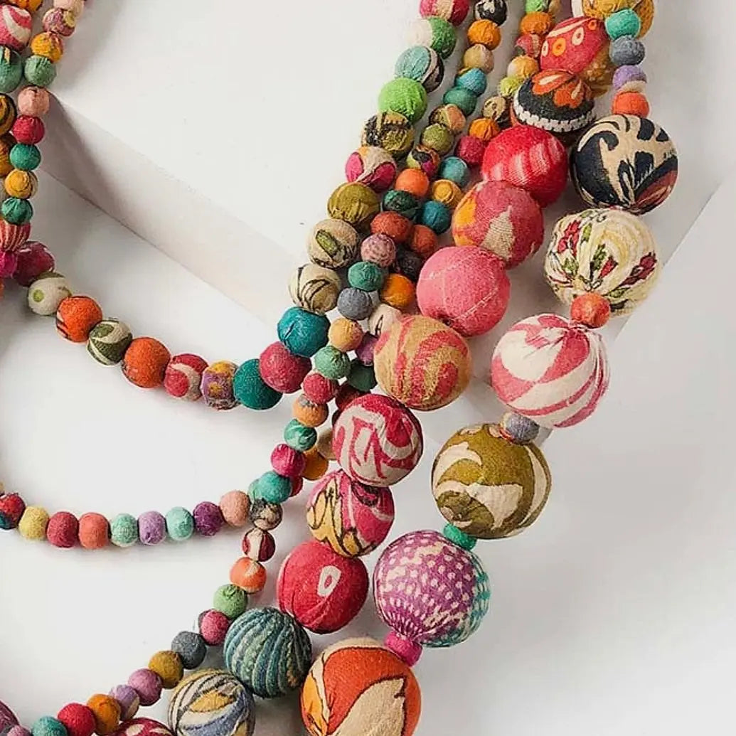 Necklace | Artisan Kantha Statement Sumiye Co