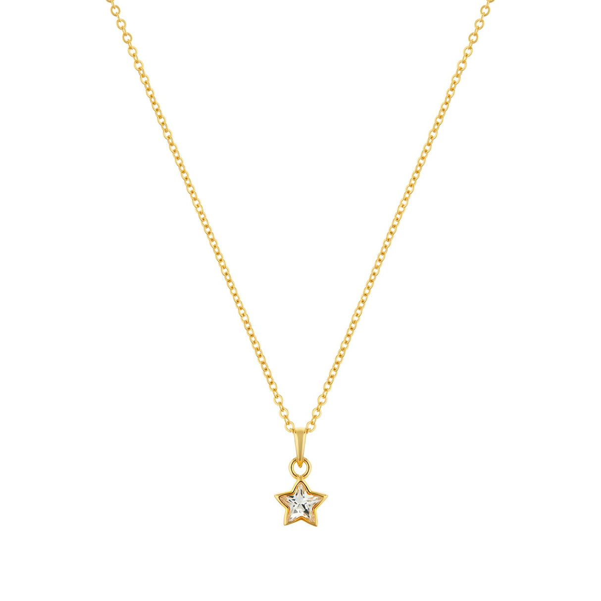 Necklace | Divine Star - Gold Plated Sterling Silver -0