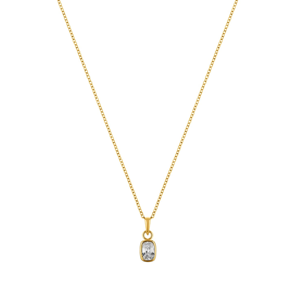 Necklace | Enigma - Gold Plated Sterling Silver -0