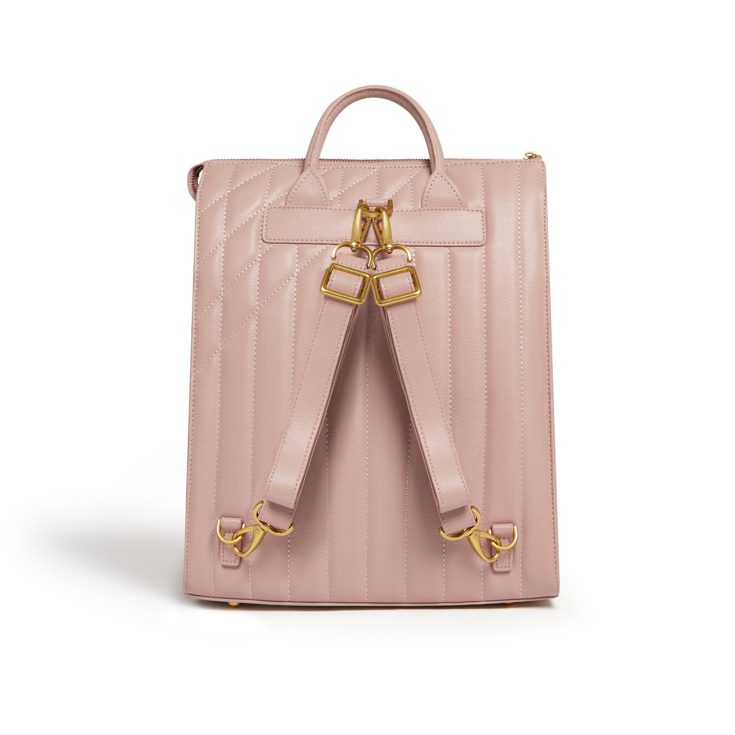 Pink Laptop Backpack Bag | Vegan Leather-3
