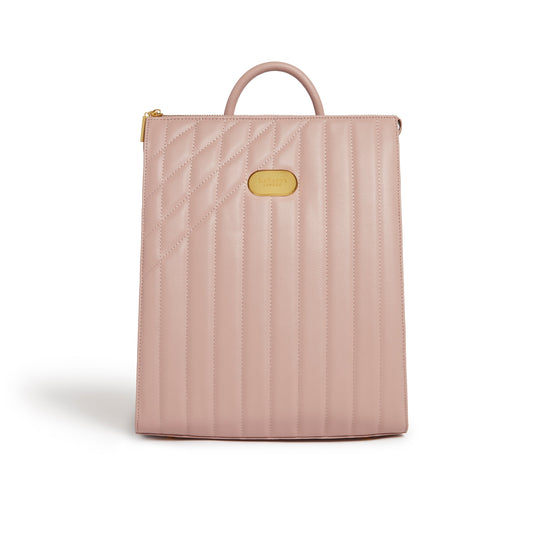 Pink Laptop Backpack Bag | Vegan Leather-1