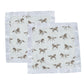 Security Blanket 2PK | Bamboo Fabric - Galloping Horses -1