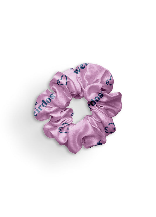 Recycled Scrunchie in Purple-0