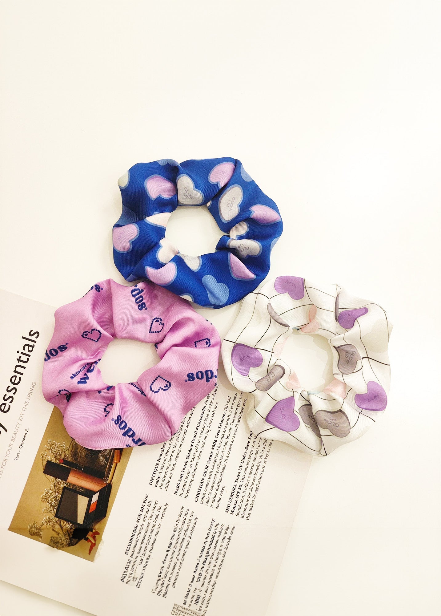 Recycled Scrunchie in White-1