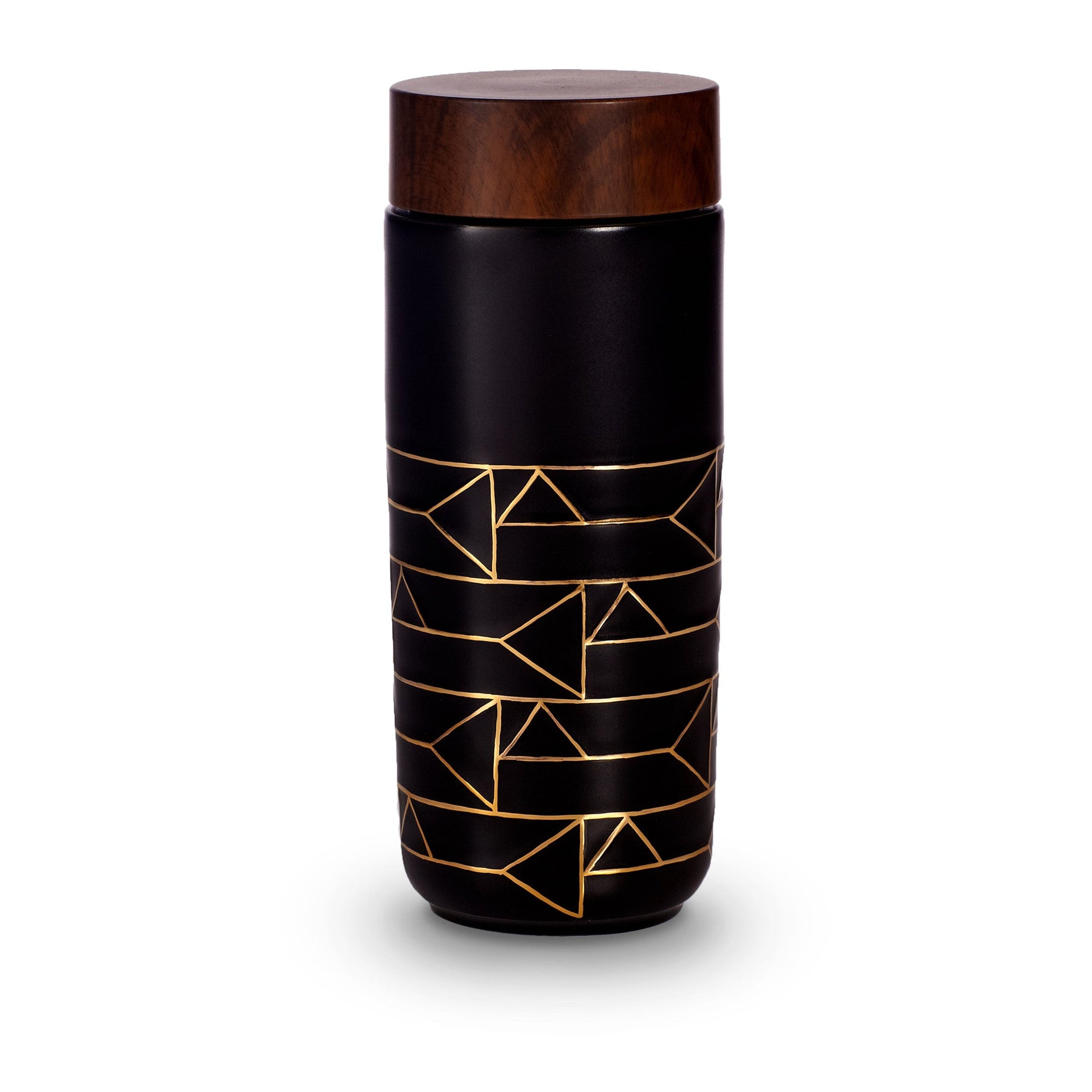 Ceramic Travel Mug | The Alchemical Signs - Hand Painted Gold (12 oz)-1