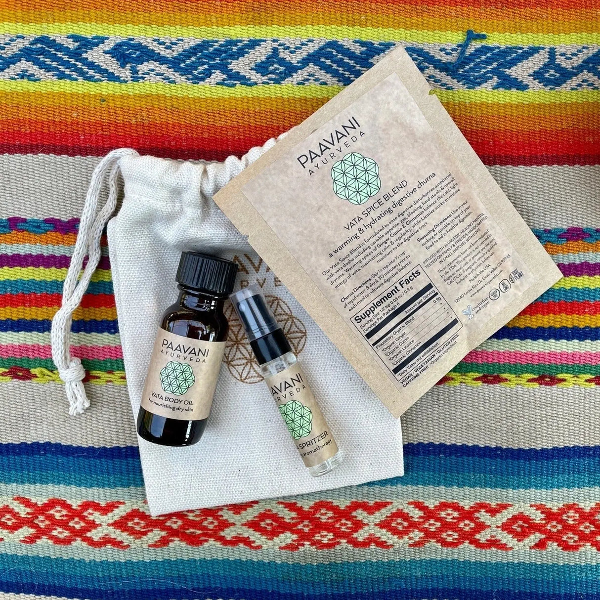 Vata Winter Sampler Kit | Ayurveda Paavani Ayurveda