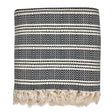 Woven Stripe Turkish Throw | 100% Natural Fibers SLATE + SALT