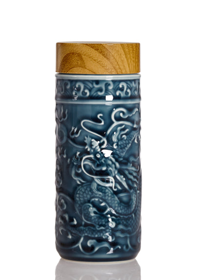 Purifying Water Bottle / Travel Mug (12 oz) | Dragon Prosperity - Ceramic-0