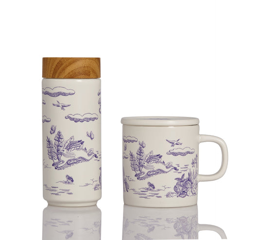 Magic Garden Travel Mug & Mug Gift Set-0