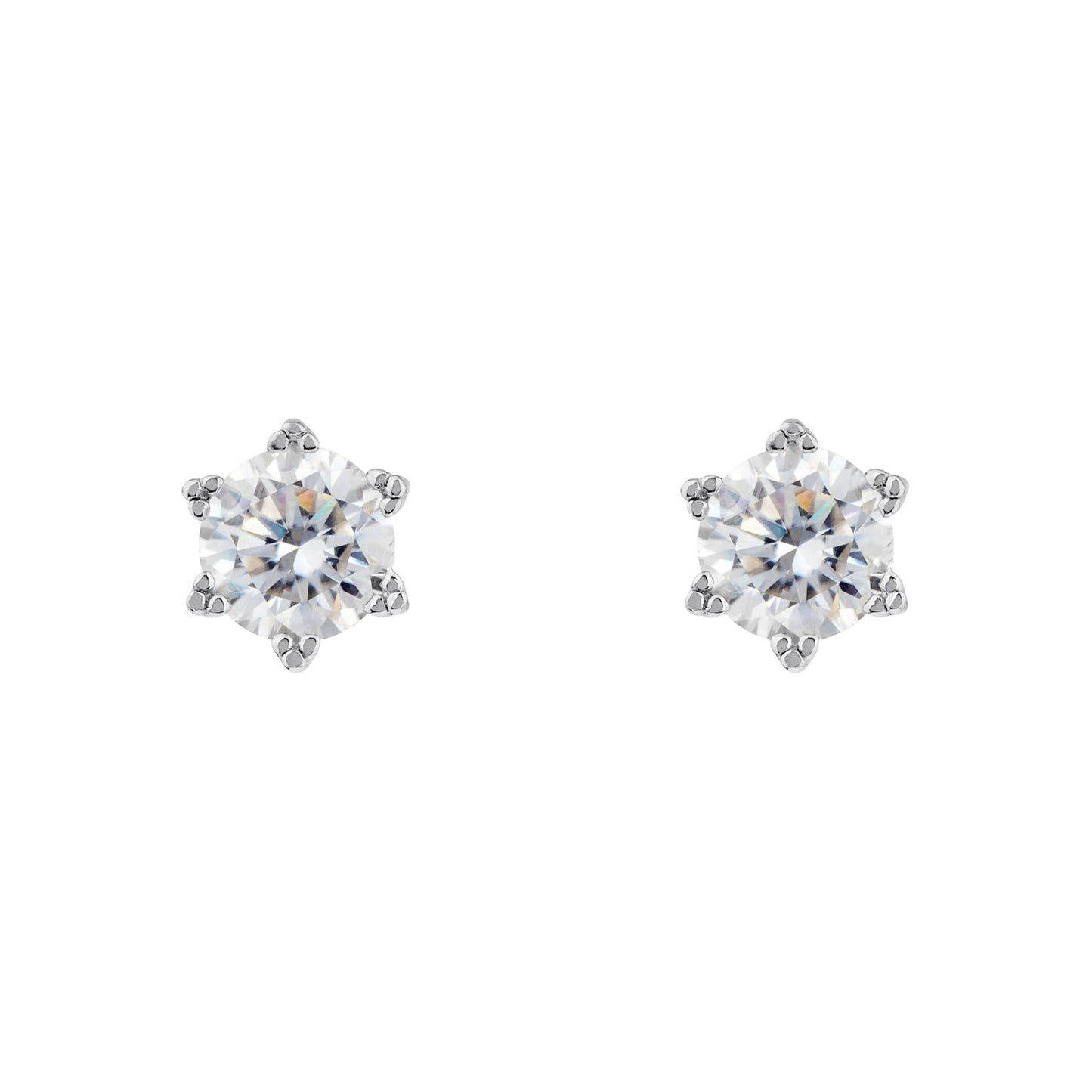Earrings | Moissanite Solitaire Diamond  0.5 Carat-0