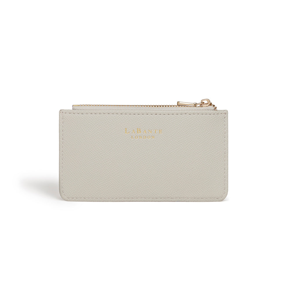 Grey Coin & Card Holder | Vegan Leather-0