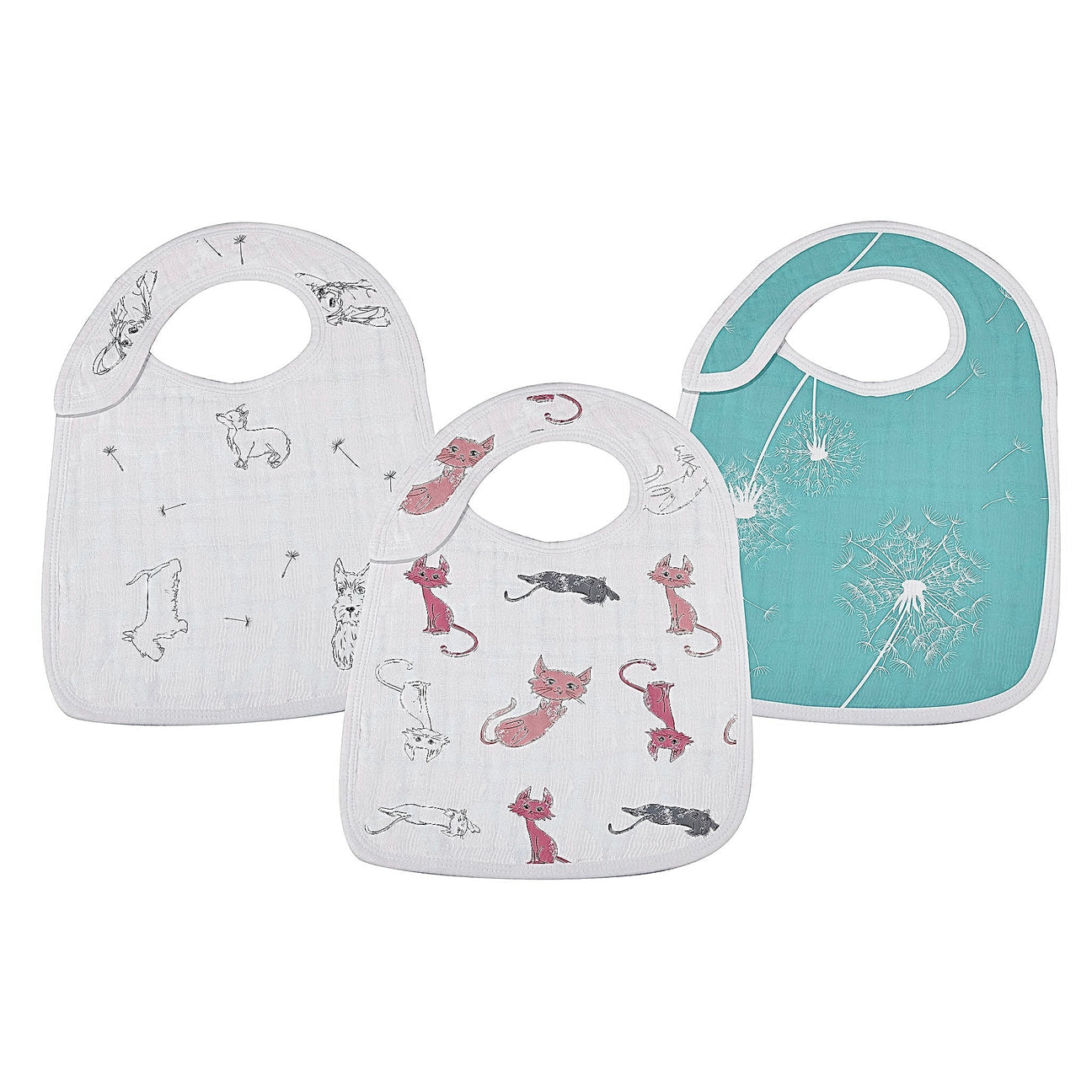 Bamboo Muslin Baby Bibs (3 Pack)