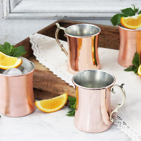 Copper Cocktail Mugs (Set of 4) | Vintage Inspired - Sumiye Co