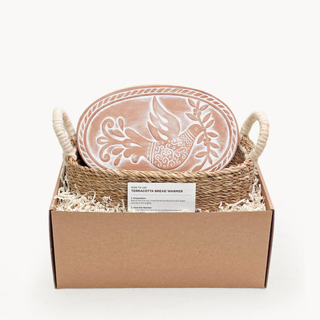 Bread Warmer & Basket - Bird Oval-0