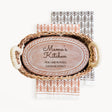 Bread Warmer & Basket Gift Set with Tea Towel - Mom Oval-5