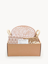 Bread Warmer & Basket Gift Set with Tea Towel - Owl Oval-0