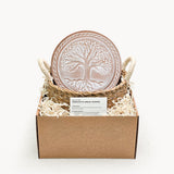 Bread Warmer & Basket - Tree of Life Round-0