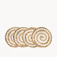 Kata Spiral Drink Coaster - Natural (Set of 4)-0