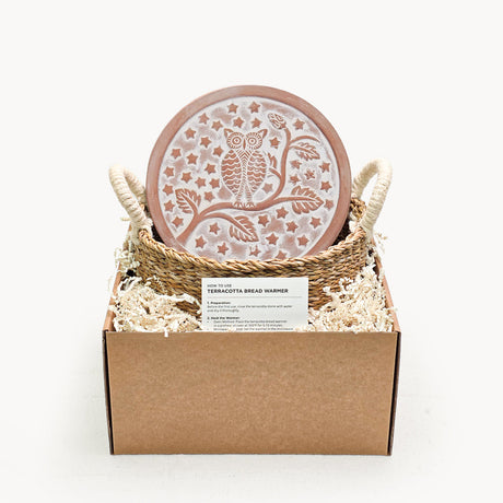 Bread Warmer & Basket - Owl Round-0