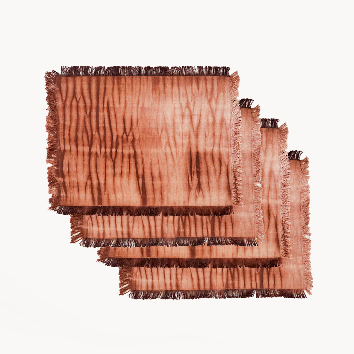 Tie Dye Cotton Placemat - Brown (Set of 4)