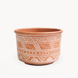 Hand Etched Terracotta Pot - Large