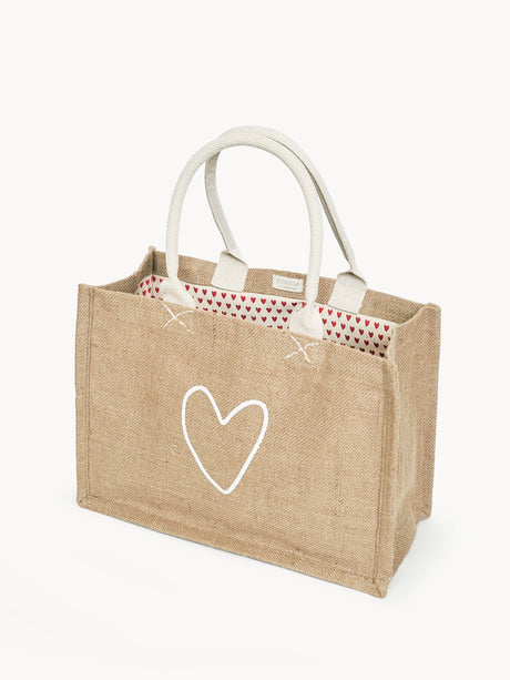 Gift & Market Tote Bag (Lined) | Love (11” H x 15.5”W x 7.5”D)-0
