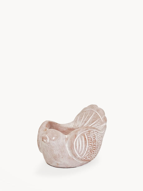 Tea Light Candle Holder | Terracotta Bird-0