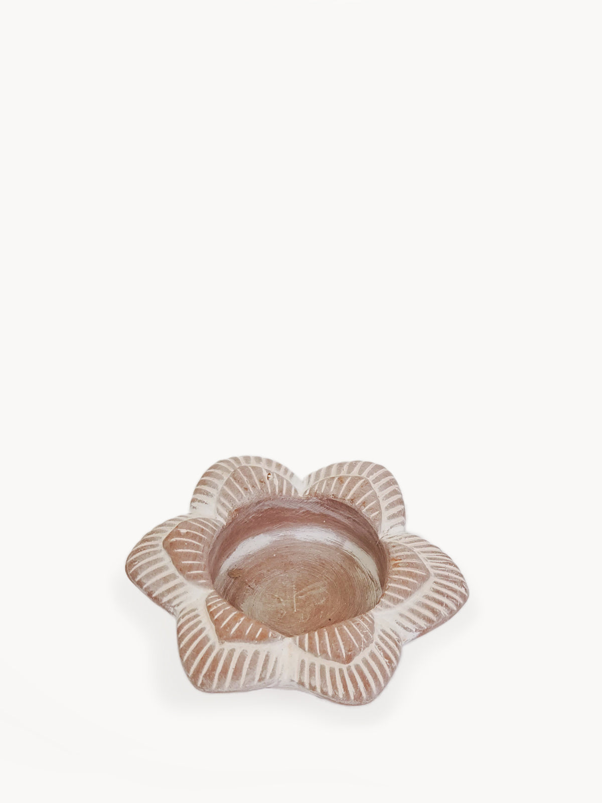 Tea Light Candle Holder | Terracotta Flower-0