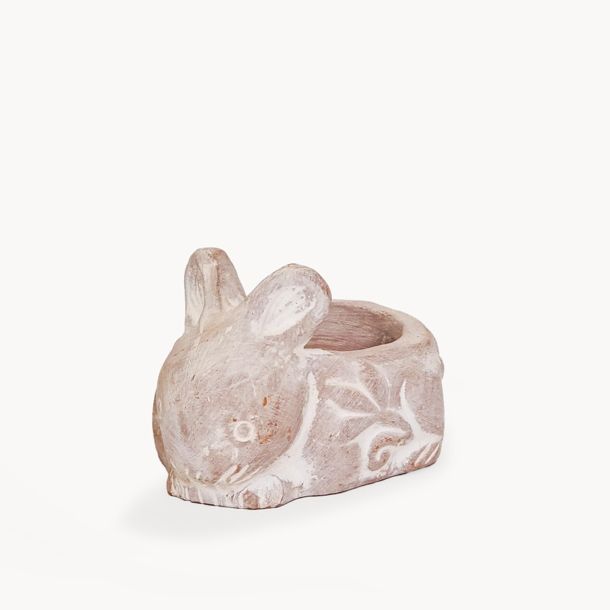 Tea Light Candle Holder | Terracotta Rabbit