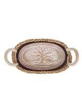 Bread Warmer & Basket - Tree of Life Oval-4