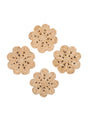 Jute Flower Drink Coaster (Set of 4)-3