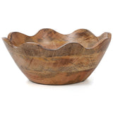 Scalloped Mangowood Bowls - Sumiye Co