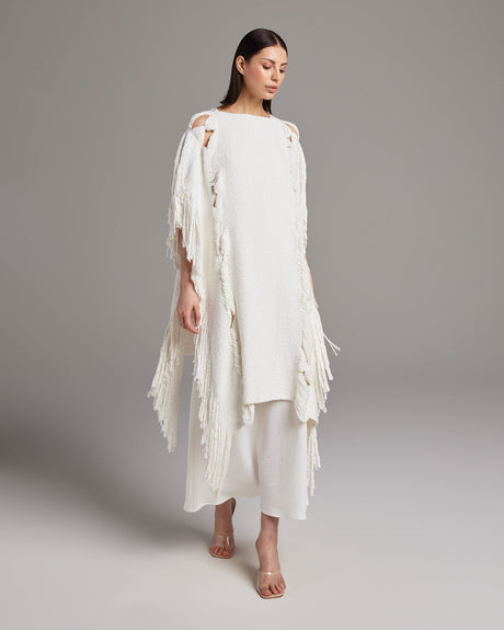 Lace Fringe Manta - Sumiye Co