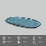 Shallow Organic Oval Platter Small Set of 4