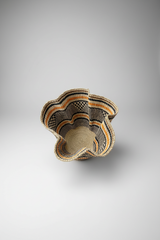 Handwoven Wave Basket - Earth Colors