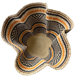 Handwoven Wave Basket - Earth Colors