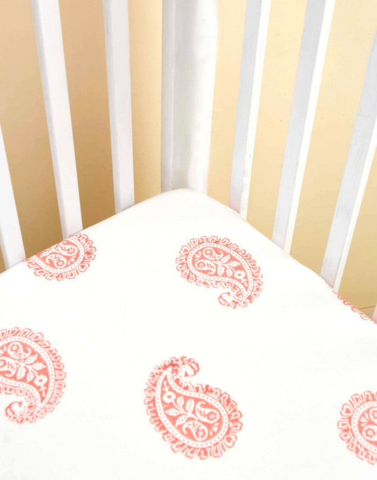 PINK CITY FITTED CRIB SHEET-0