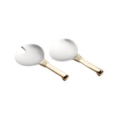 Djembe Salad Server Short Gold