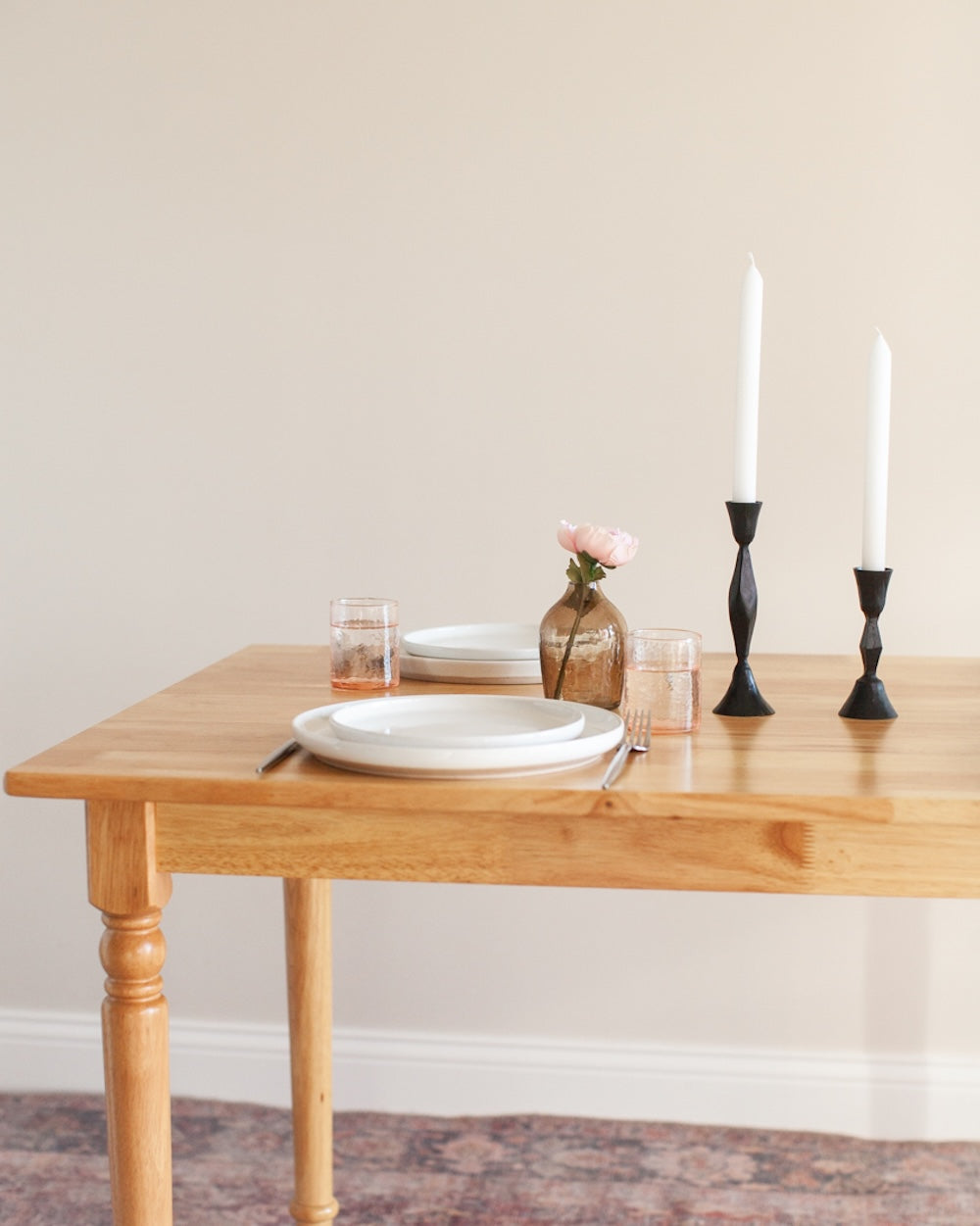 S/2 High Diamond Candlestands - Black Finish - Sumiye Co