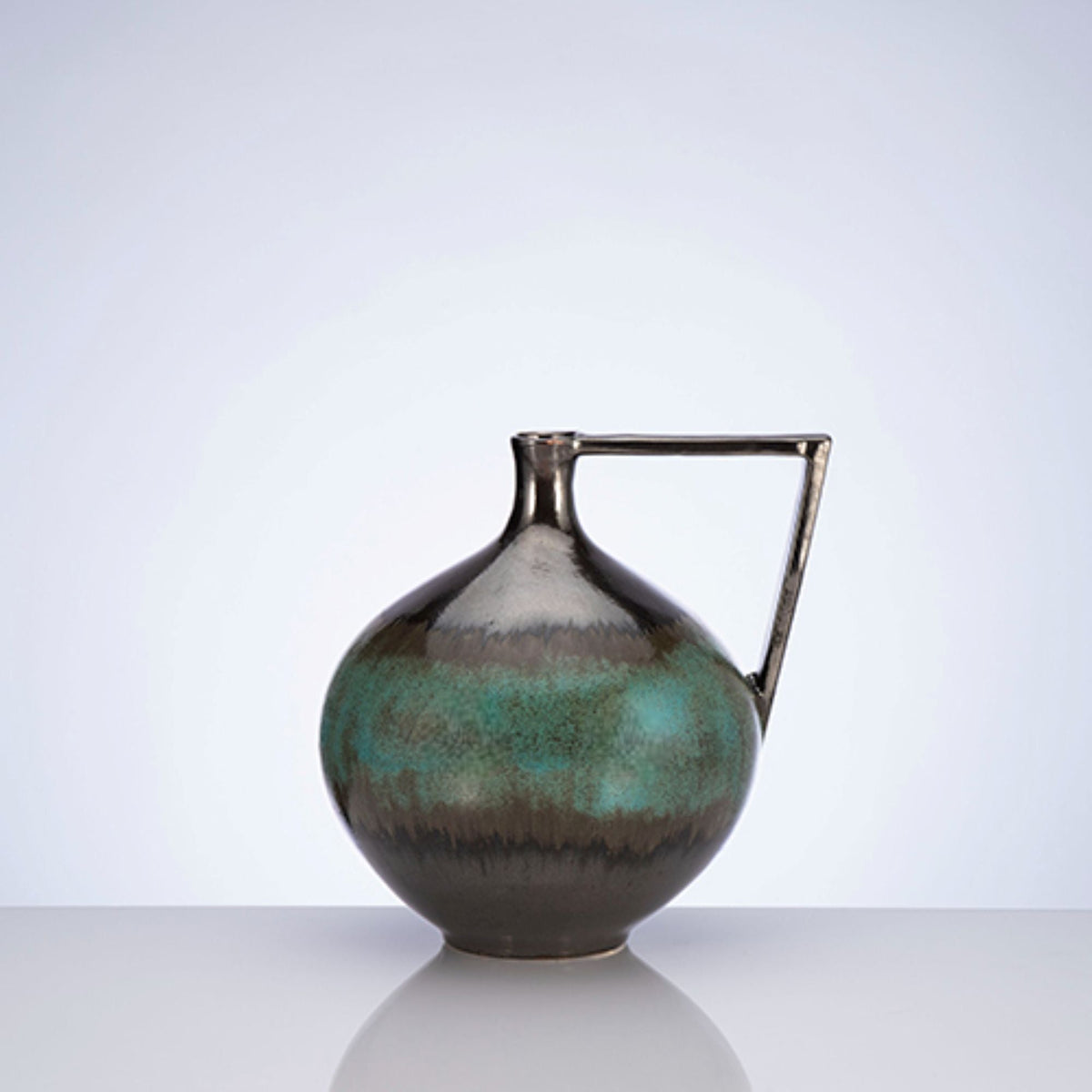 Turquoise Brushes Decorative Vessel