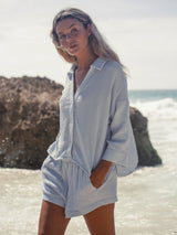 Echo Mini Shirt - Baby Blue - Sumiye Co