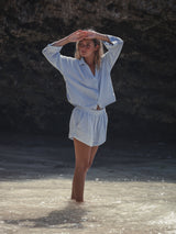 Echo Mini Shirt - Baby Blue - Sumiye Co