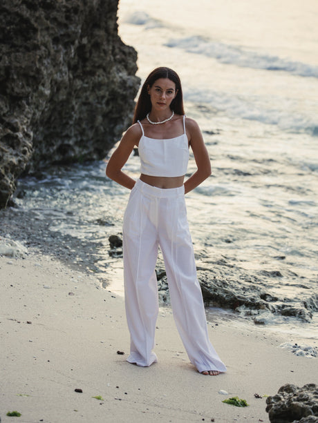 Pera Pants - White - Sumiye Co