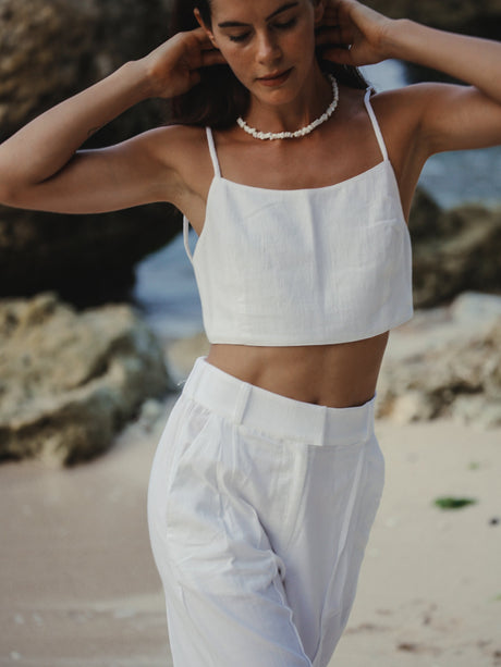 Pera Pants - White - Sumiye Co