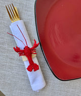 Handwoven Lobster Napkin Ring – Artisan Table Decor Colombia